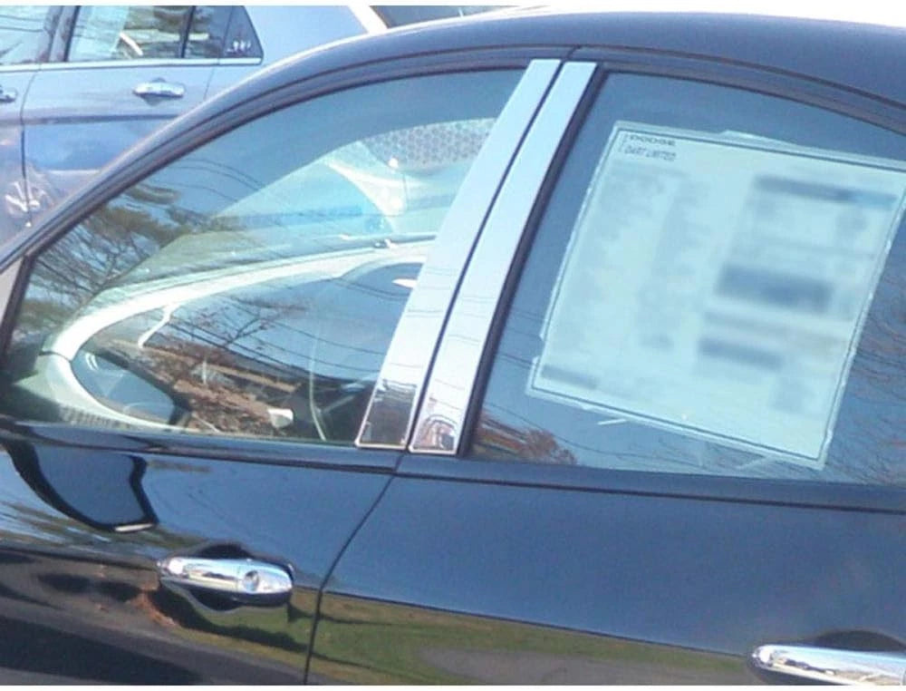 4pc. Luxury FX Stainless Steel Pillar Post Trim for 2013-2016 Dodge Dart 4DR