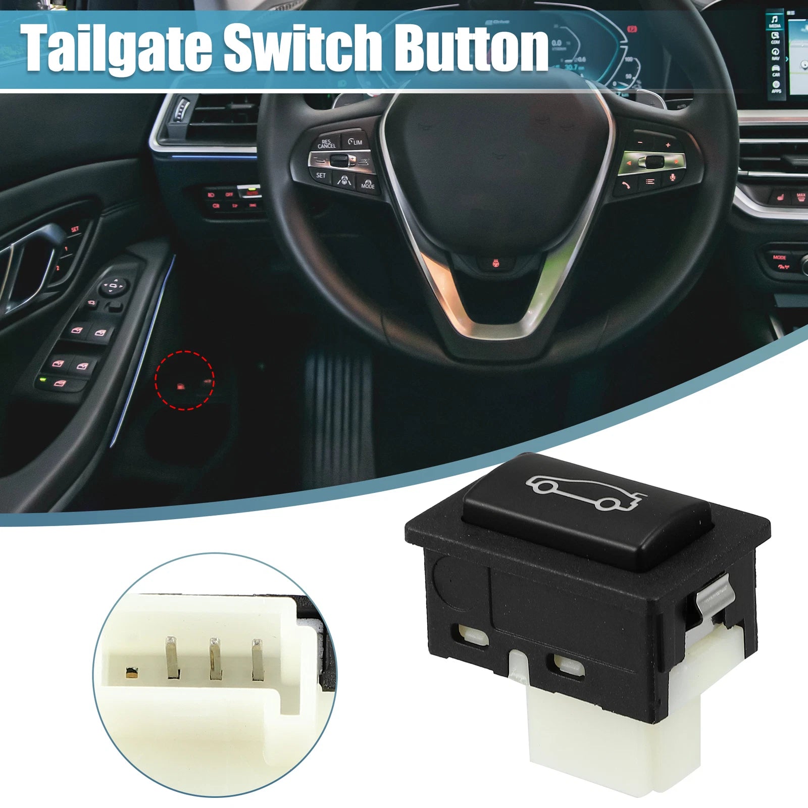Trunk Tailgate Handle Release Switch for BMW 1 3 5 6 7 Series (E60 E84 E87)