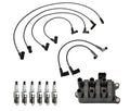 Set of 6 Denso Ignition Coil Wire & Double Platinum Spark Plugs for Mazda Ford V6