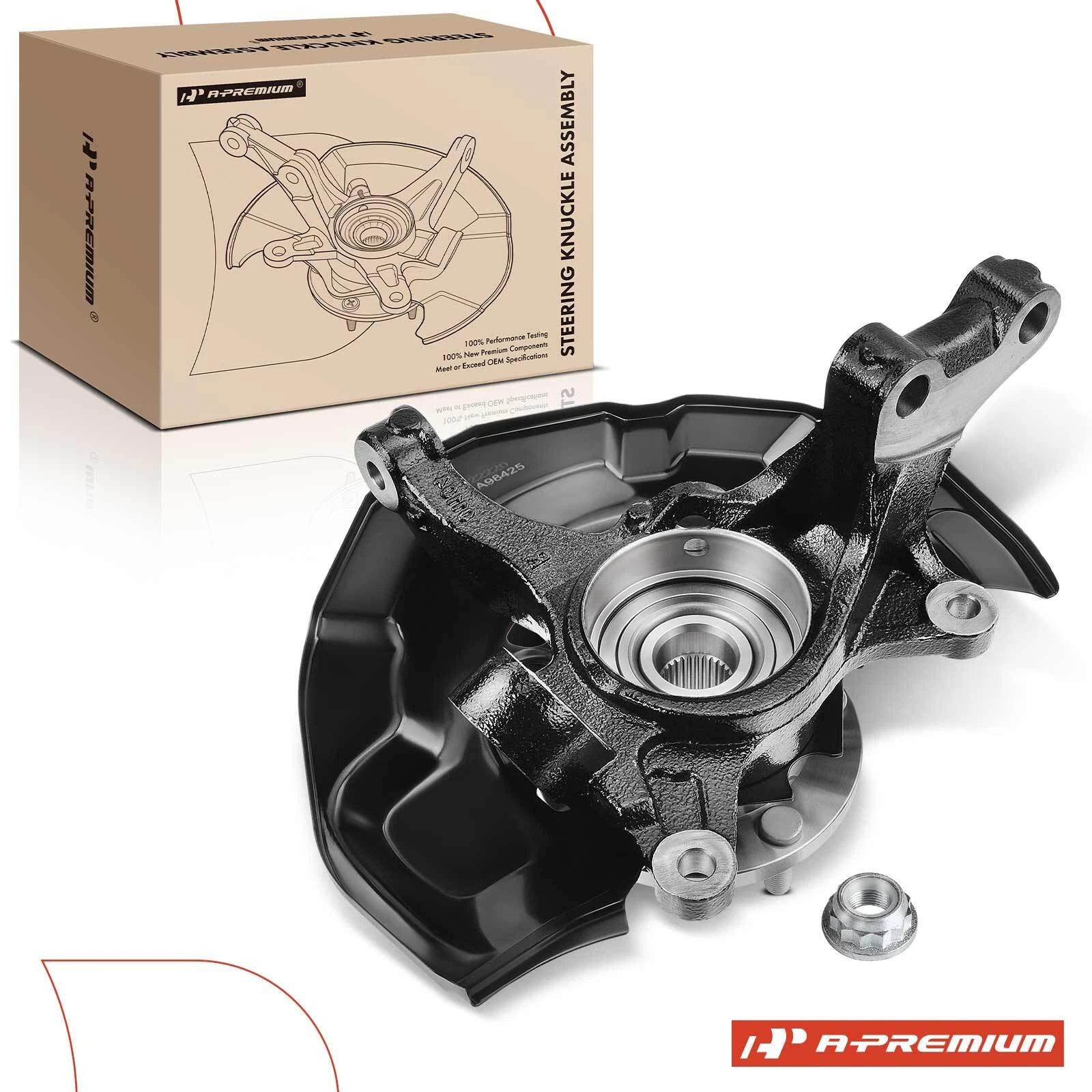 Front Left Steering Knuckle and Hub Bearing for Toyota Sienna (2004-2010)