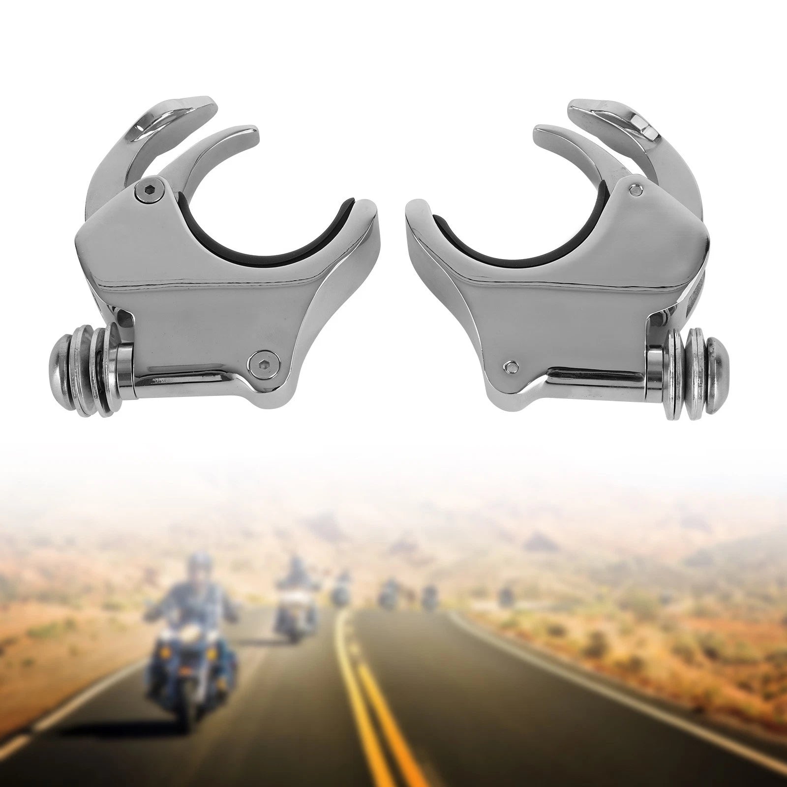 Windshield Fork Clamp Bracket Holder for Dyna Wide Glide (2006–Present)
