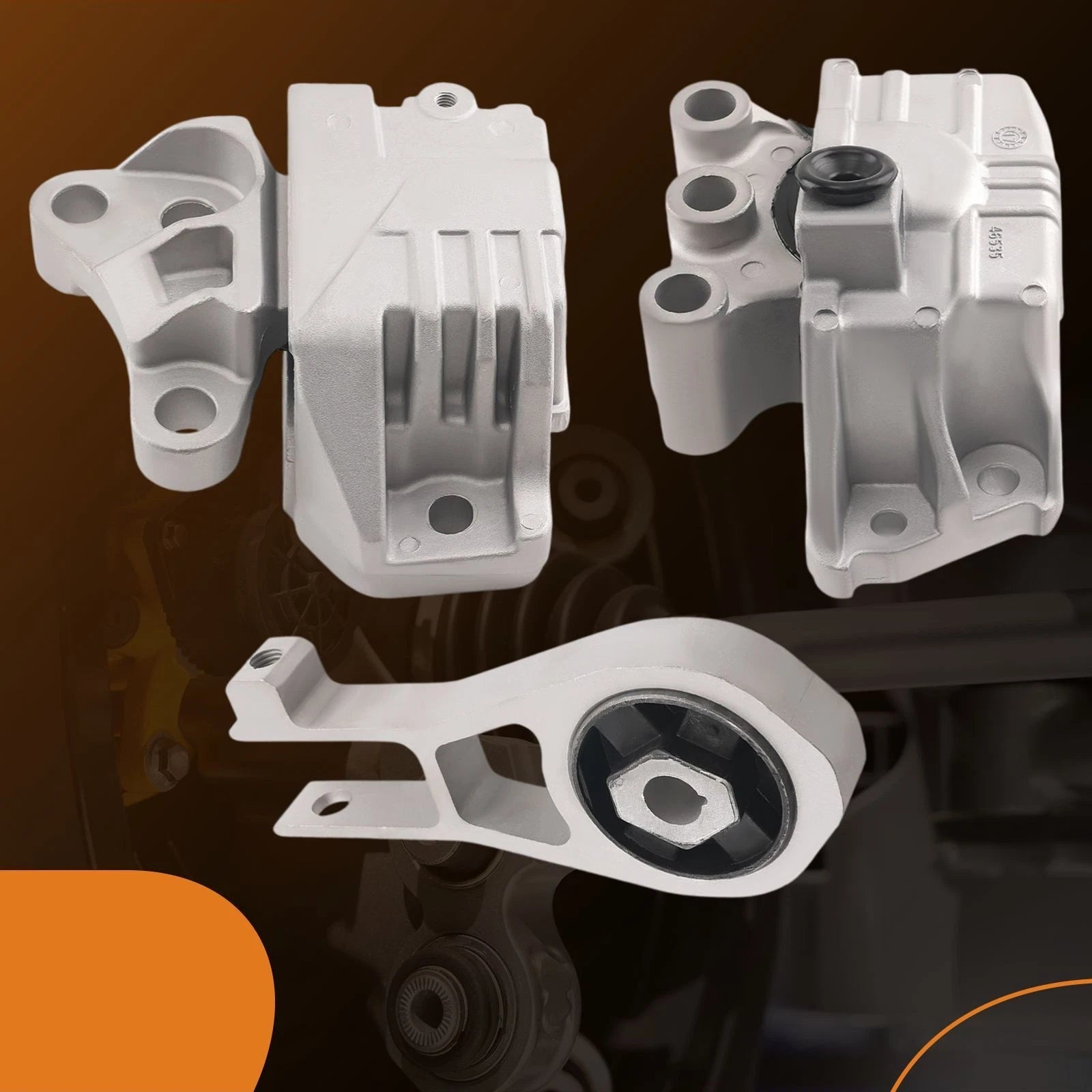 Engine Motor Mount & Trans Mount for Fiat 500X Jeep Compass (2016–2018)