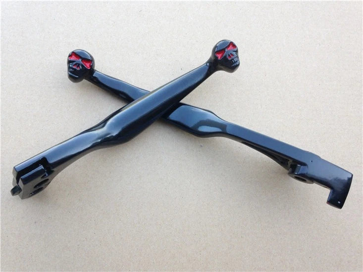 Black Brake Clutch Skull Hand Lever for Honda Shadow 600 750 1100 Magna 750