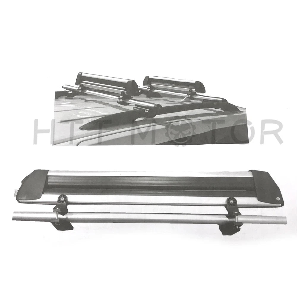 Rooftop SnowRack Plus Ski Rack for Cars (Fits 6 Pair Skis, 4 Snowboards)