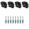 Set of 4 NGK Ignition Coils & 8 Nickel Spark Plugs for CL500 (140.070)