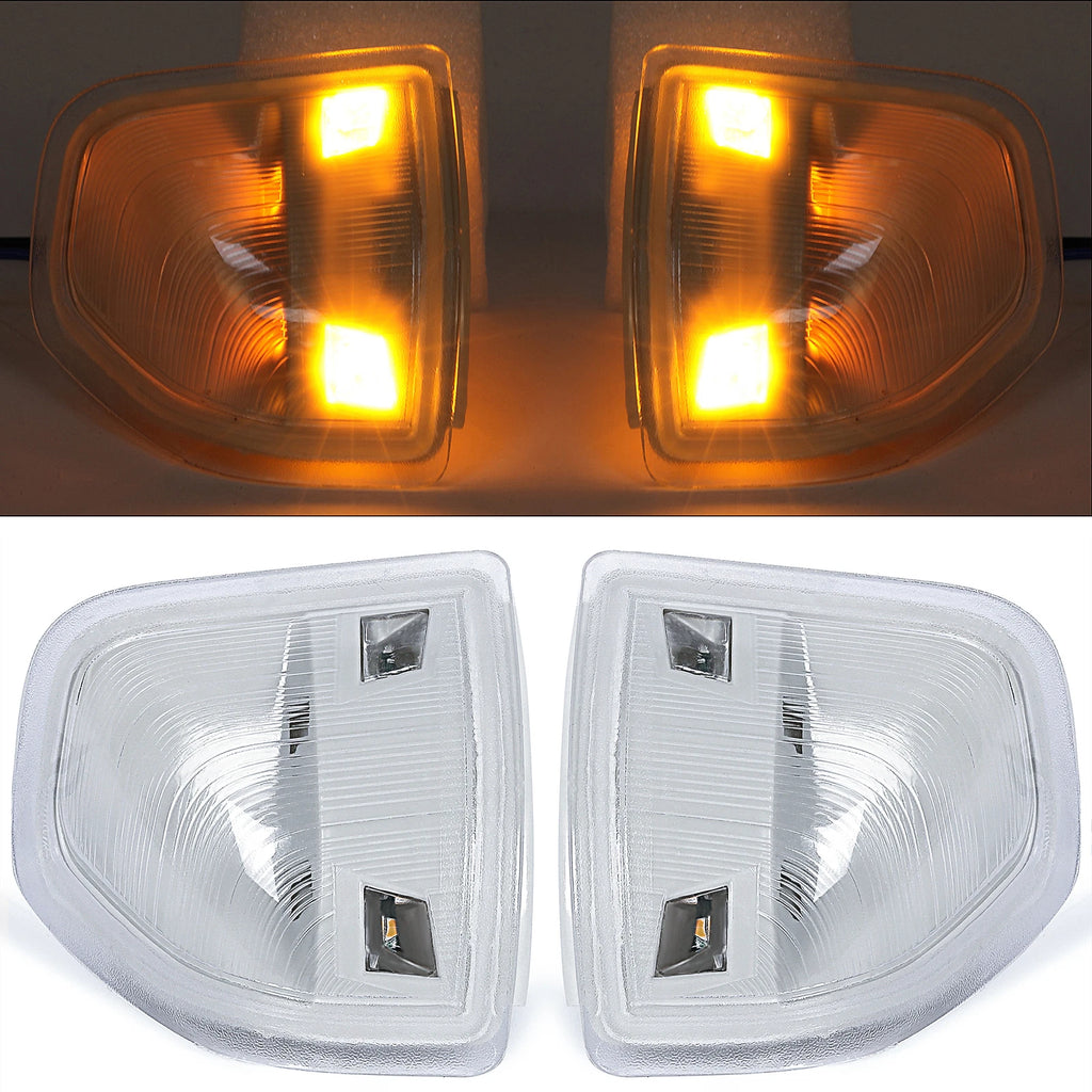 Clear LED Side Mirror Turn Signal Light for Dodge Ram 1500 2500 3500 4500 (2010–2023)