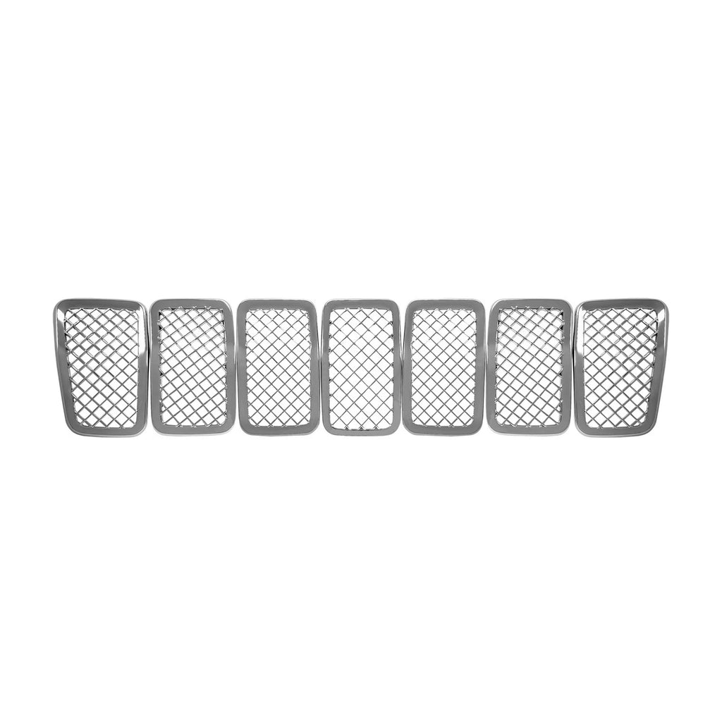 7pc Grille Overlay Chrome Replacement for Jeep Cherokee (2019–2021)