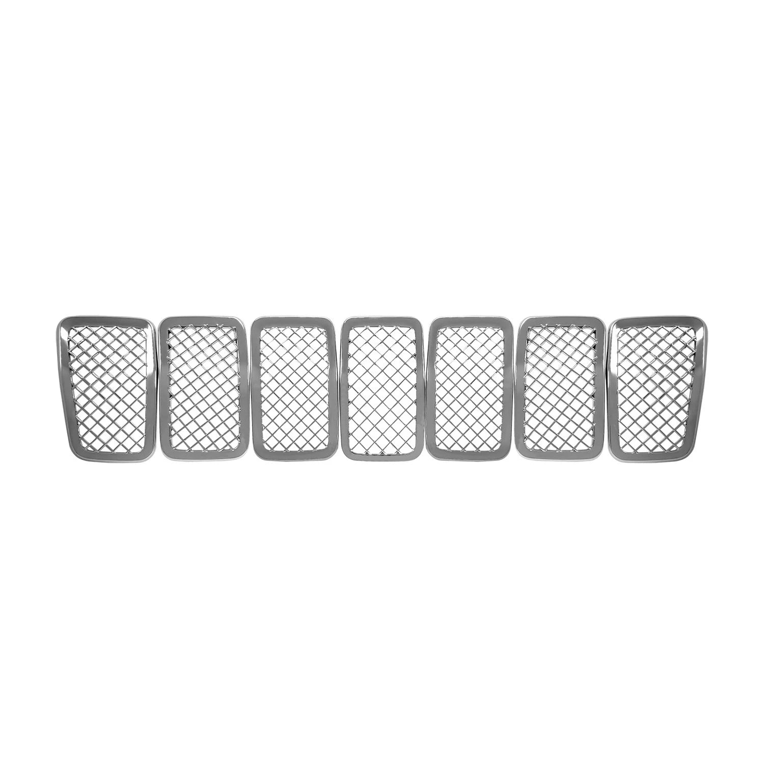 7pc Grille Overlay Chrome Replacement for Jeep Cherokee (2019–2021)