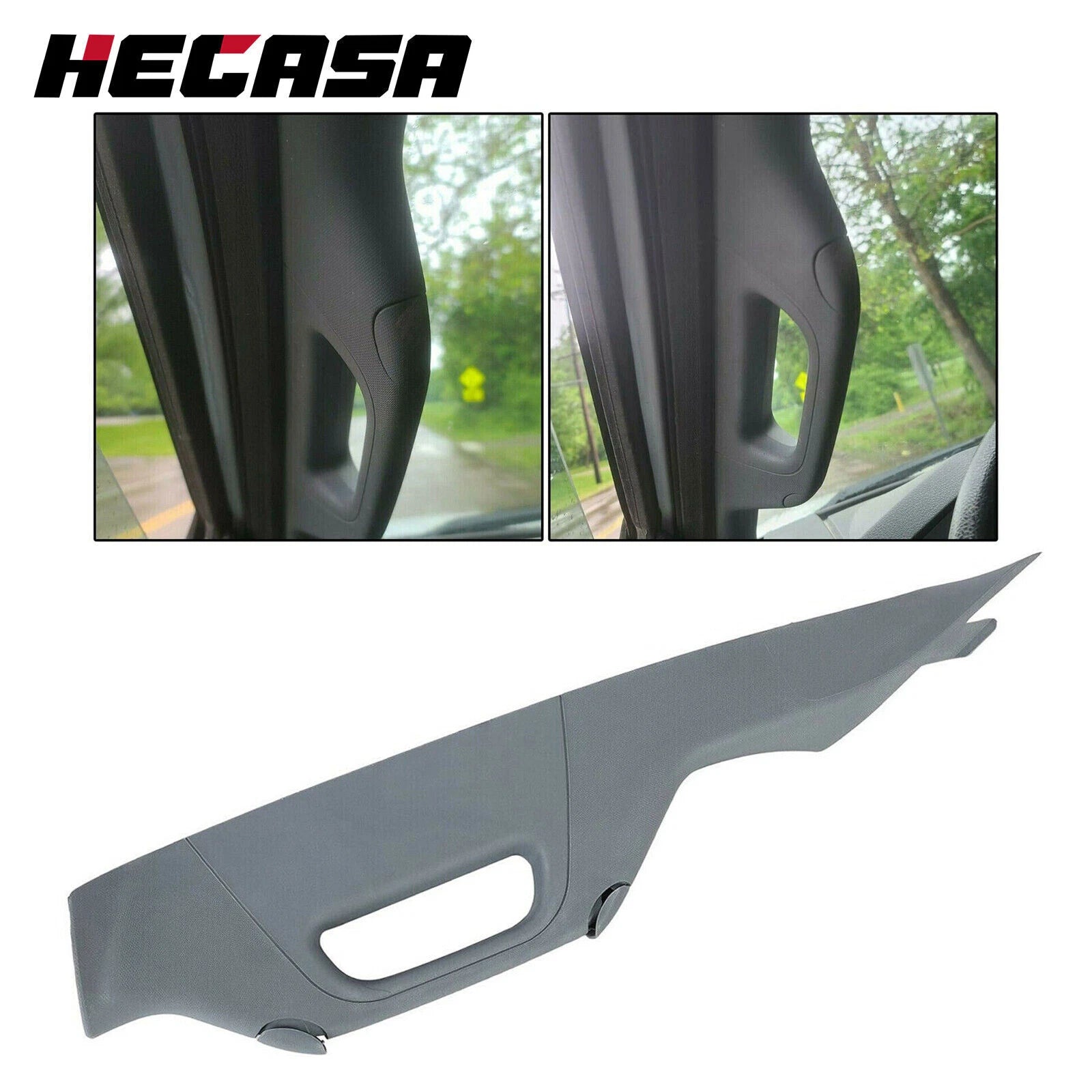 Driver Side A Pillar Trim Handle Gray for Ford F250 F350 F450 (2011–2016)