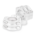 Burly Brand Reaper Riser Clamp 1.5in for 1-1/4in Bars, Chrome