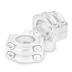 Burly Brand Reaper Riser Clamp 1.5in for 1-1/4in Bars, Chrome