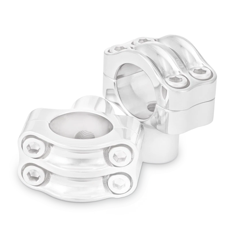 Burly Brand Reaper Riser Clamp 1.5in for 1-1/4in Bars, Chrome