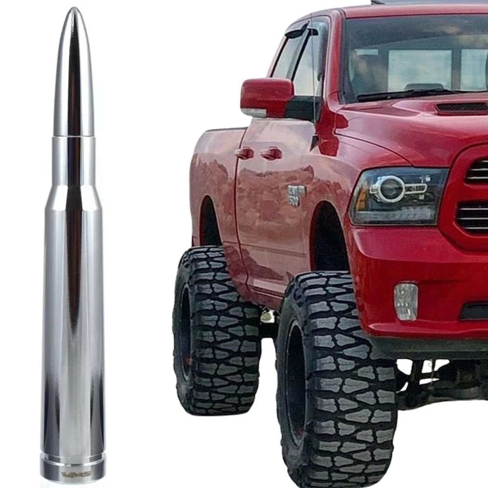 50 Cal Silver Bullet Antenna for Ford (Heavy Gauge CNC Machined)