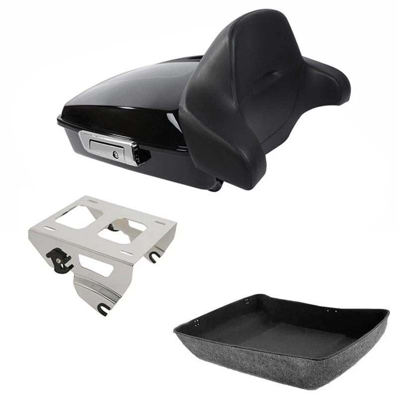 Chopped Trunk Backrest Solo Rack for Harley Touring CVO Road Glide (2014–2026)