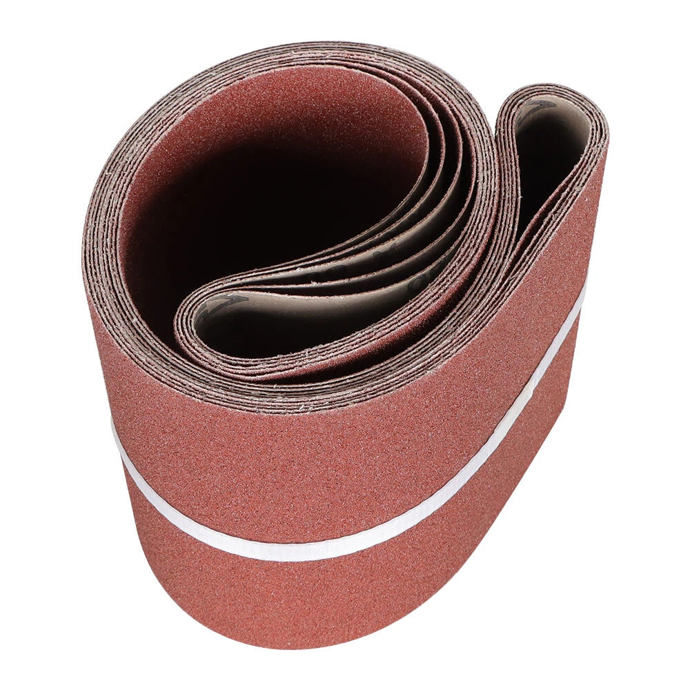 Set of 5 Sanding Belts for Belt Sander 6x48 in 80 Grit