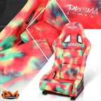 NRG FRP-303-TIEDYE Fixed Back Racing Bucket Seat for Universal Fit (2010–2023)