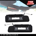Set of 2 Sun Visors with LED Light for Chevy Corvette C4 (1984–1996)