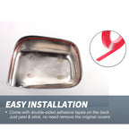 2X Rearview Mirror Cover Overlay Chrome for Honda CR-V (1992–2001)