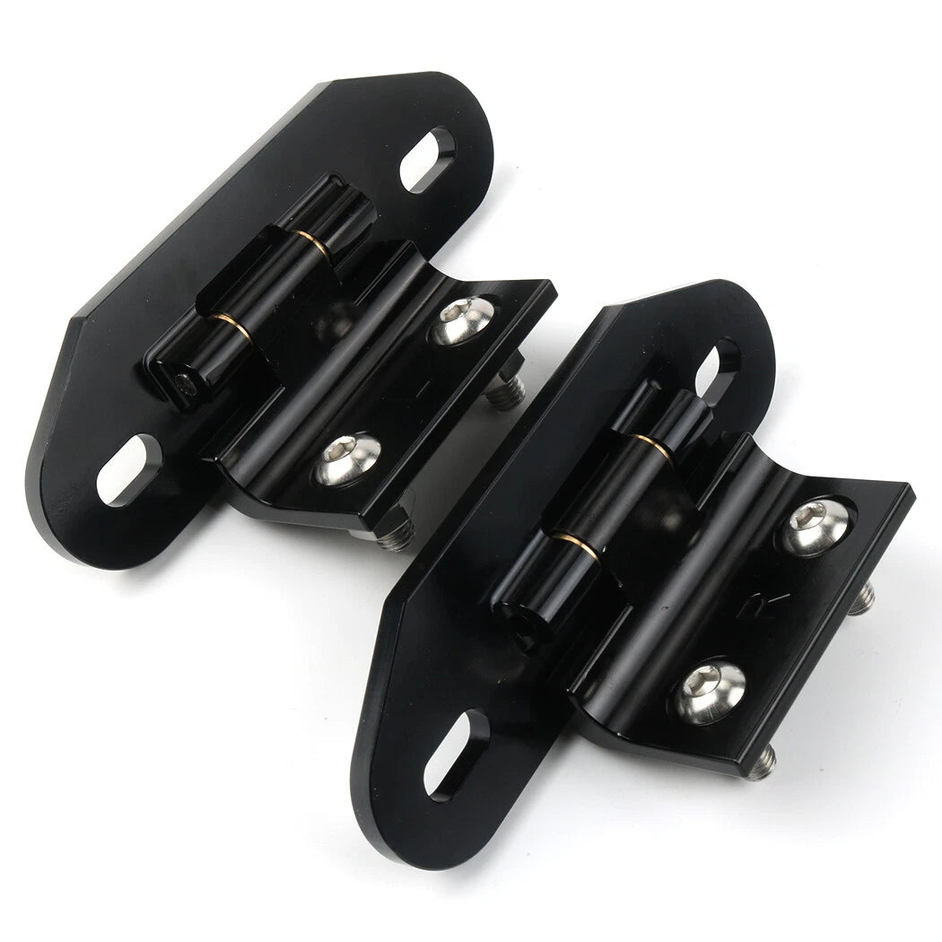 Billet Aluminum Rear Hatch Hinges Black Pair for Camaro/Firebird (1982–1992)