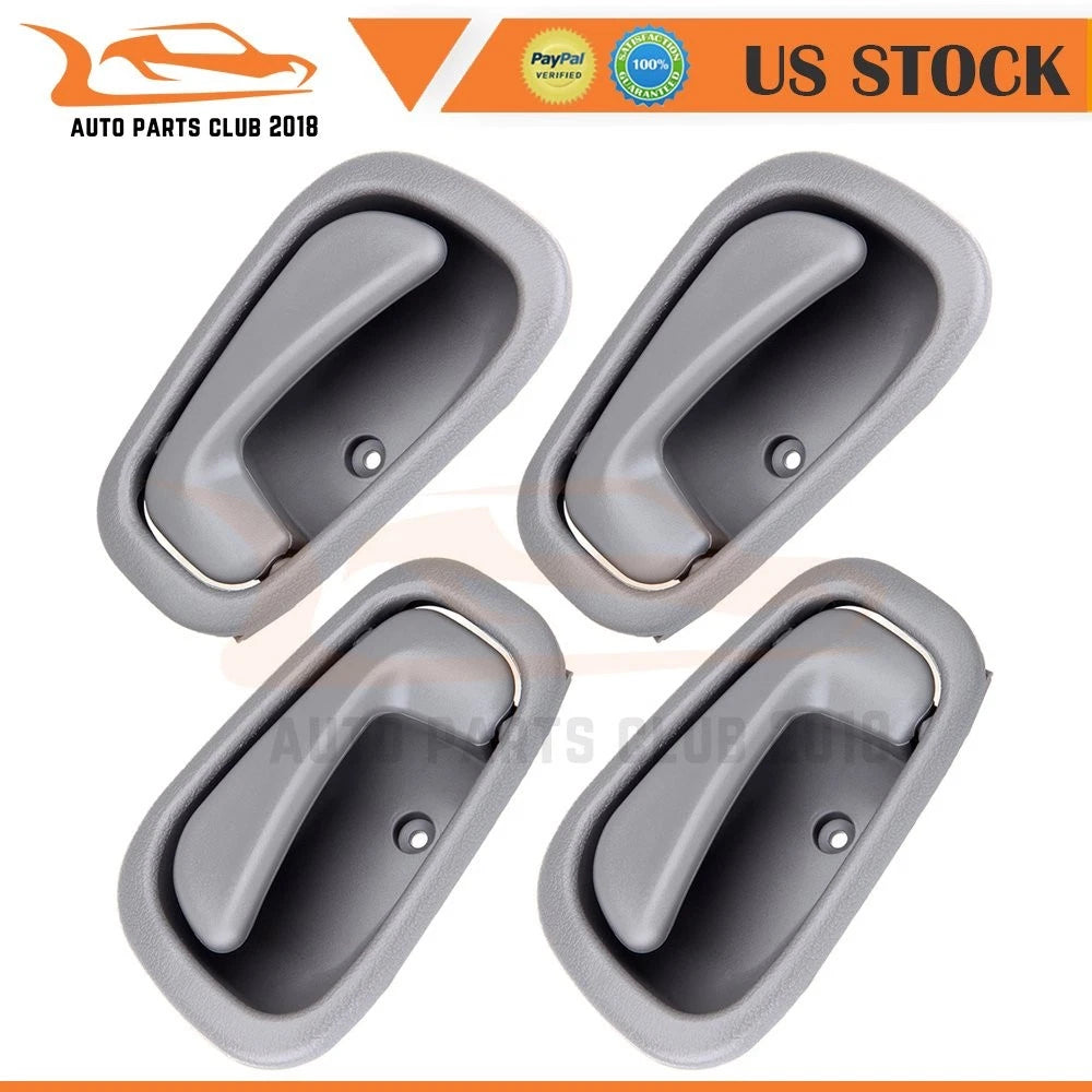 Set of 4 Grey Door Handles for Toyota Corolla Chevrolet Prizm (1998–2002)