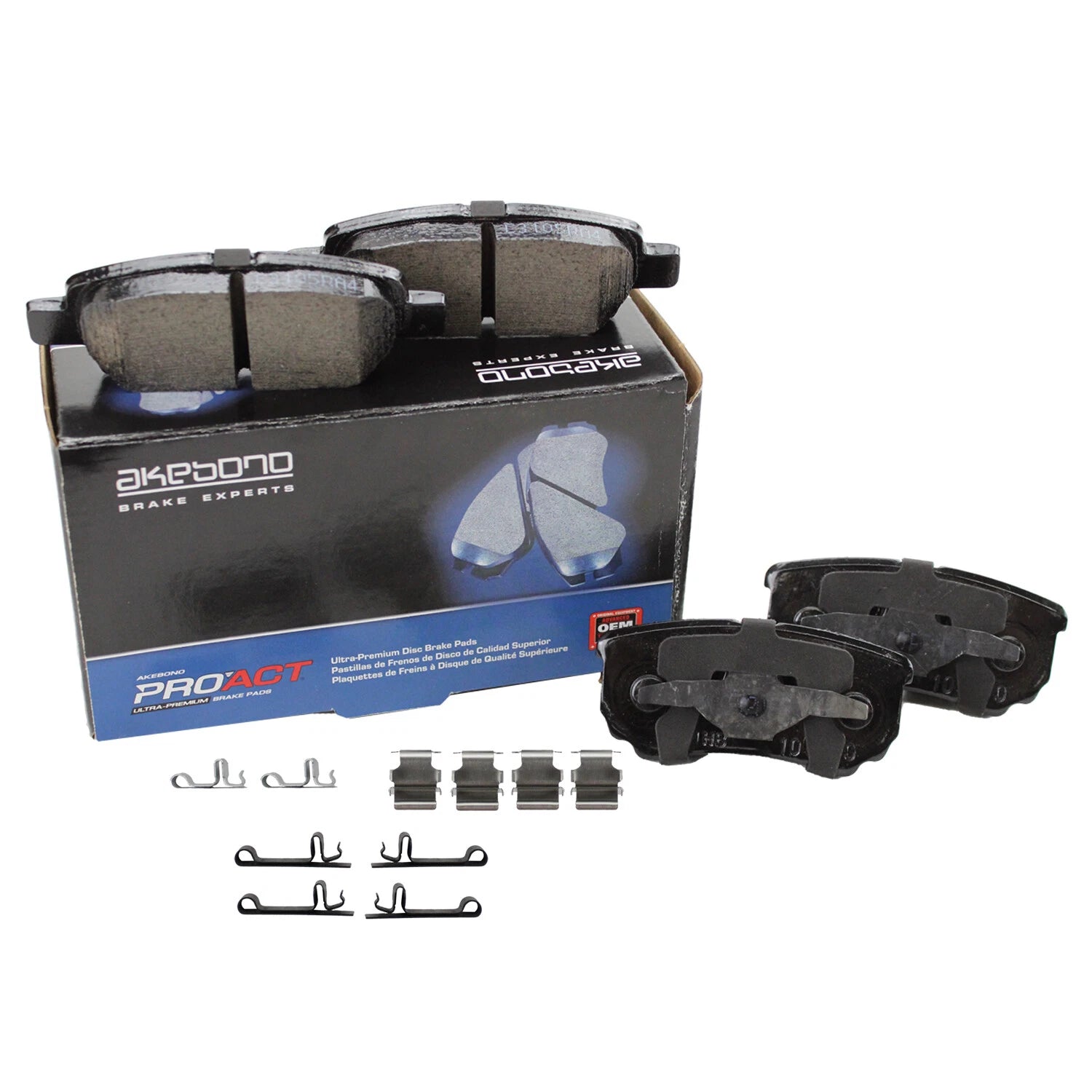 Akebono ProACT Rear Ceramic Disc Brake Pads for Chrysler Dodge Jeep Mitsubishi