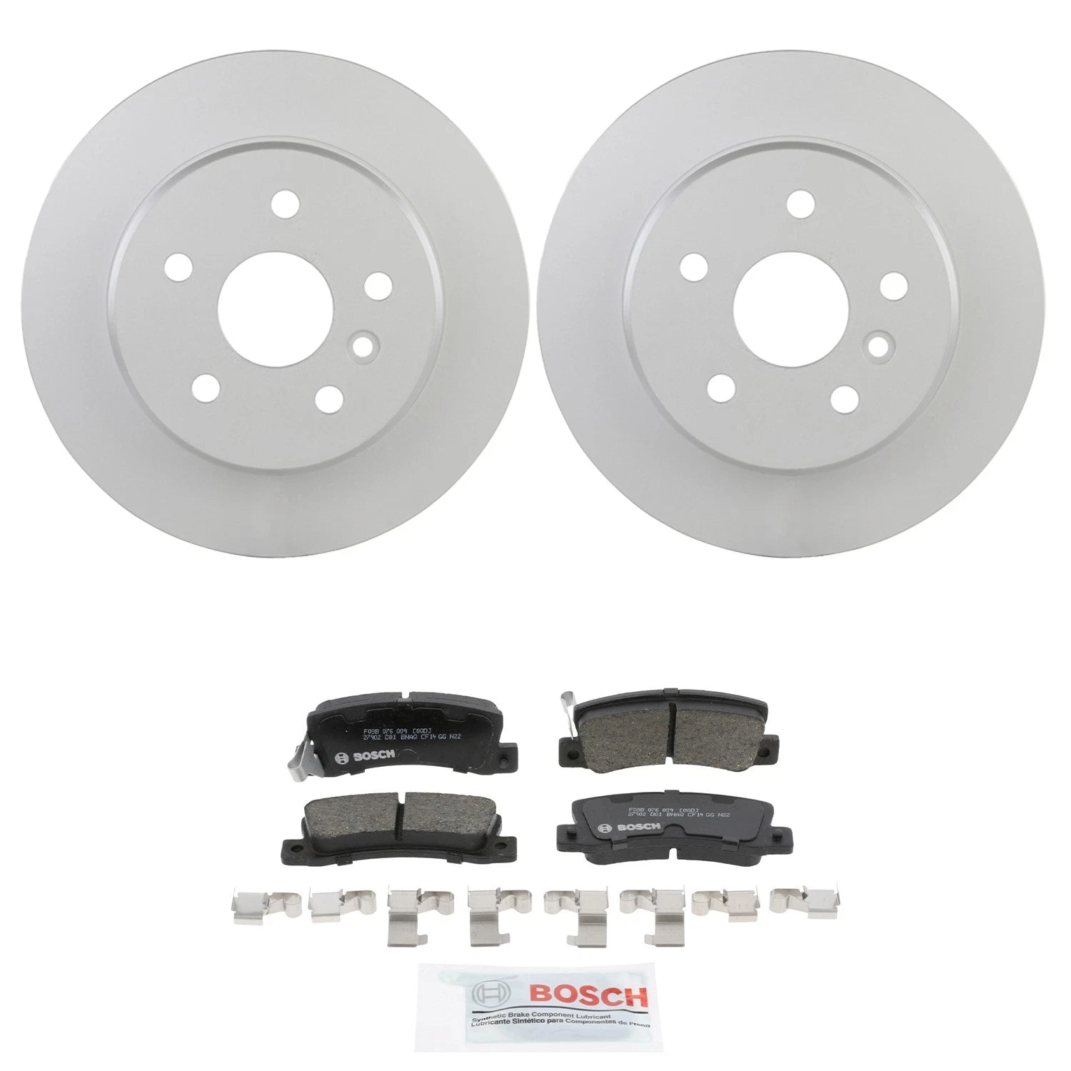 Bosch QuietCast Rear Rotors & Ceramic Brake Pad Kit for Camry ES300 RX300 (1997–2006)
