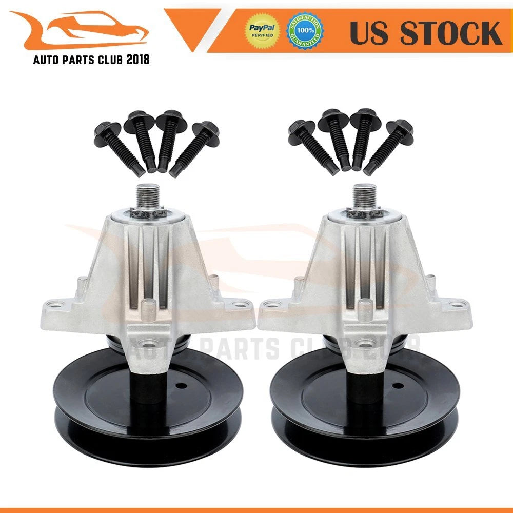 2 Spindle Assembly with Pulley Bolt for MTD Cub Cadet 