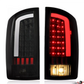 Smoked Black LED Tail Lights for Dodge Ram 1500 2500 3500 (2002–2006)