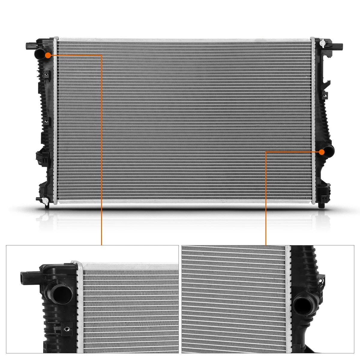 Aluminum Cooling Radiator DPI-13400 for Chrysler 200 (2015–2017) & Jeep Cherokee (2014–2018)