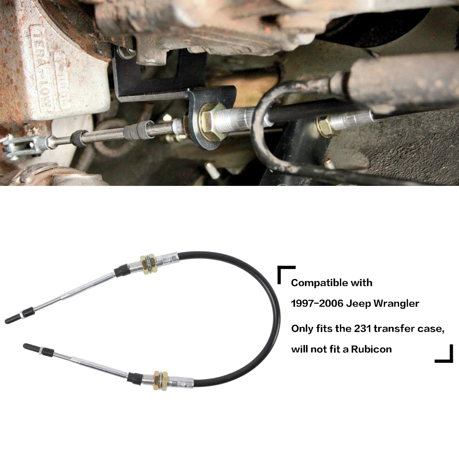 Heavy Duty Transfer Case Cable Shift Linkage for Jeep Wrangler TJ (1997–2006)