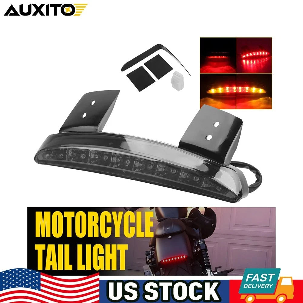 LED Rear Brake Tail Light with Turn Signal for Harley (Smoked)