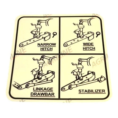 Linkage Setting Decal for David Brown 770 780 880 885 990 995 996 (1970–1990)