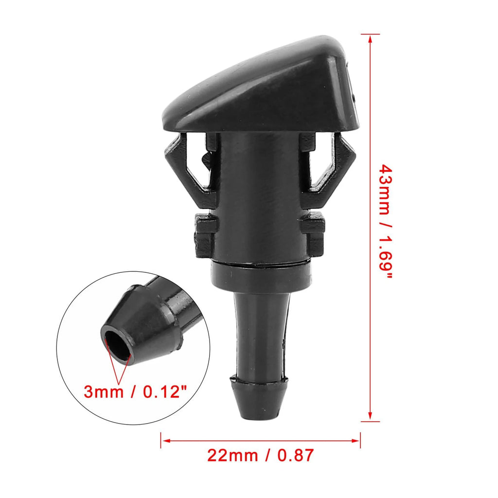 2pcs Windshield Washer Nozzle Spray for Chrysler PT Cruiser, Dodge Journey (2001–2010)
