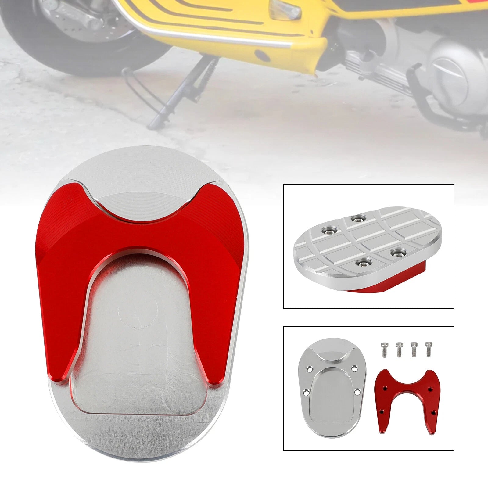 Kickstand Enlarged Plate Pad for Vespa GTS300 (2013–2020)