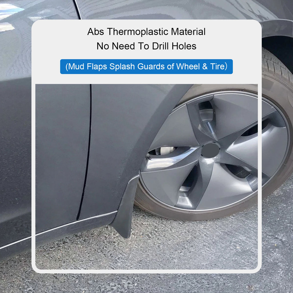 Set of 4 Mud Flaps Splash Guards for Tesla Model Y (2020-2022)