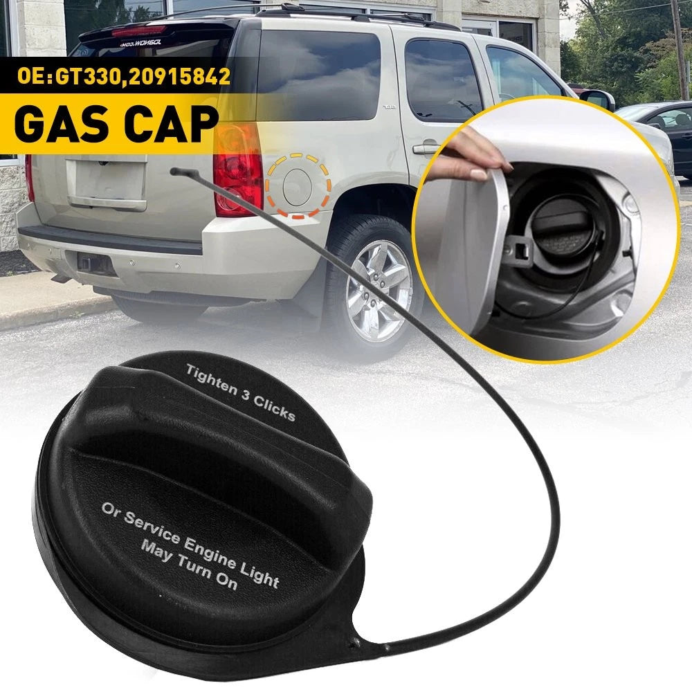 Fuel Gas Tank Filler Cap for Chevrolet (OEM # 20915842) with Tether