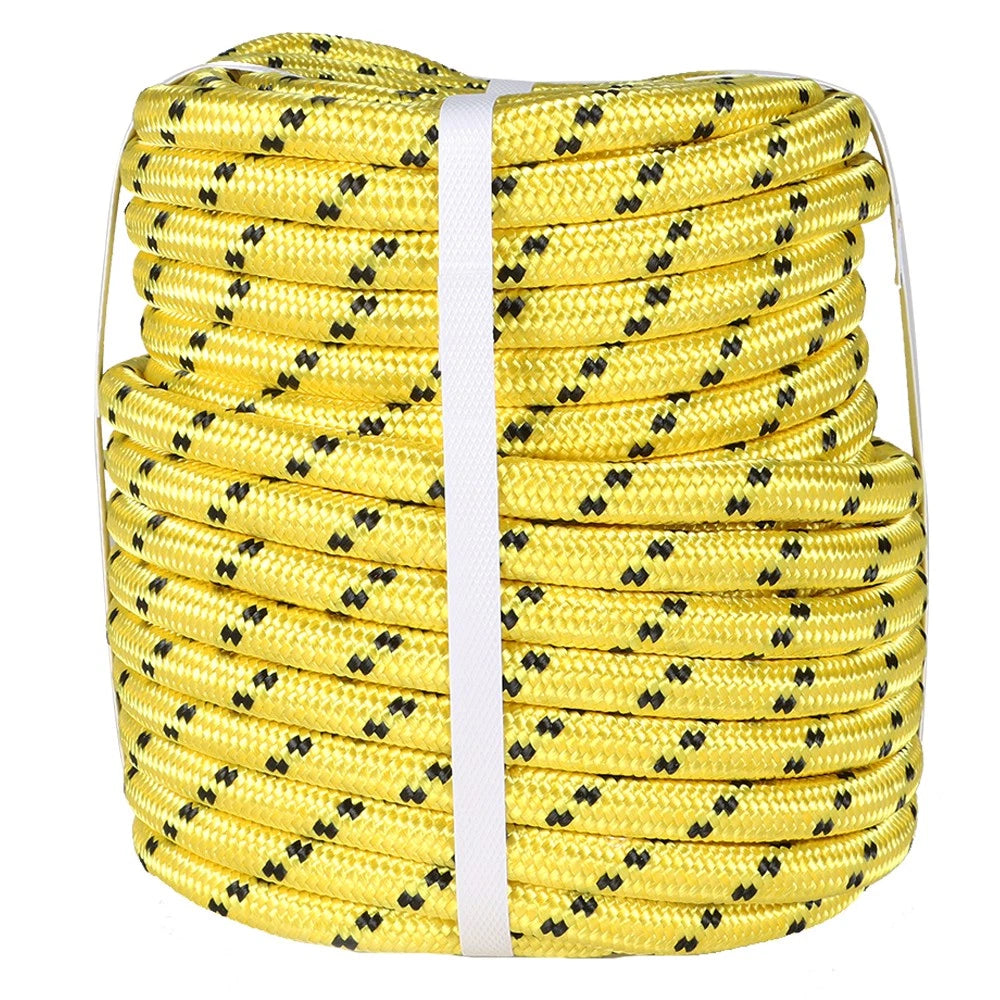 Double Braid Polyester Bull Rope for Heavy-Duty Use (1/2 Inch Diameter)