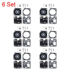 6x Carburetor Rebuild Kit for Echo SRM-225 PB-251 GT-225 (Zama RB-123 RB-188)