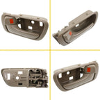 Set of 4 Door Handles for Toyota Camry (2002–2006) Beige Plastic