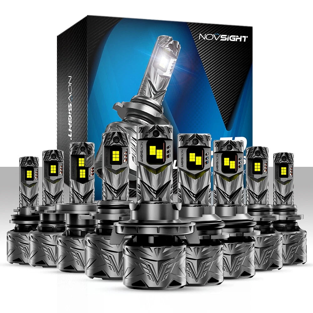 2X LED Headlight Bulbs 9005 9006 9007 H13 H4 H11 for High/Low Beam