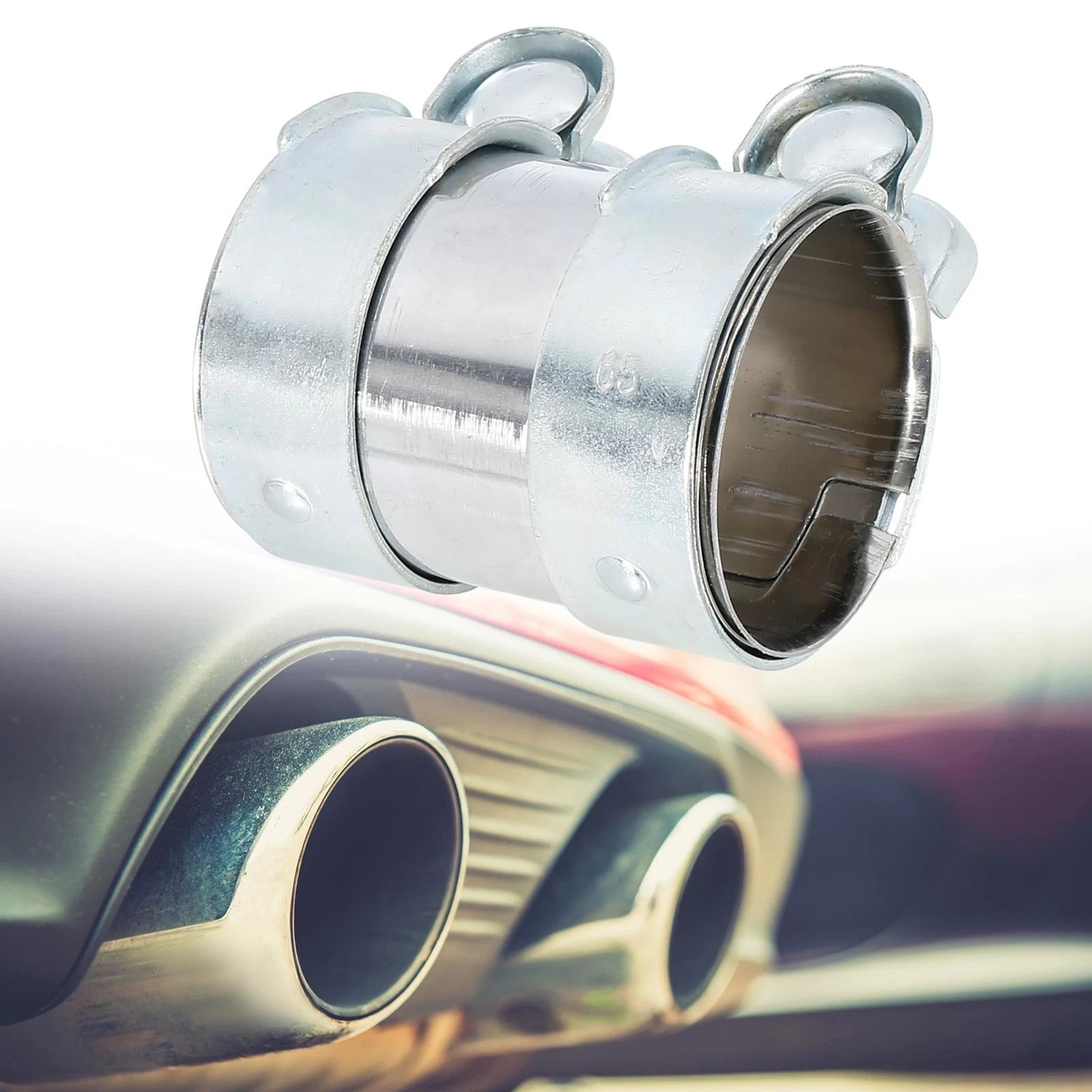 Exhaust Pipe Sleeve Connector Clamp for Audi A3 A8 Quattro (66 x 93 mm)