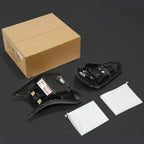 Black White Driver Passenger Seat for Kawasaki Ninja 400 (2018-2023)