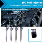 4X Diesel Fuel Injector for Ford Ranger 3.2L (Ref. BK2Q9K546A)
