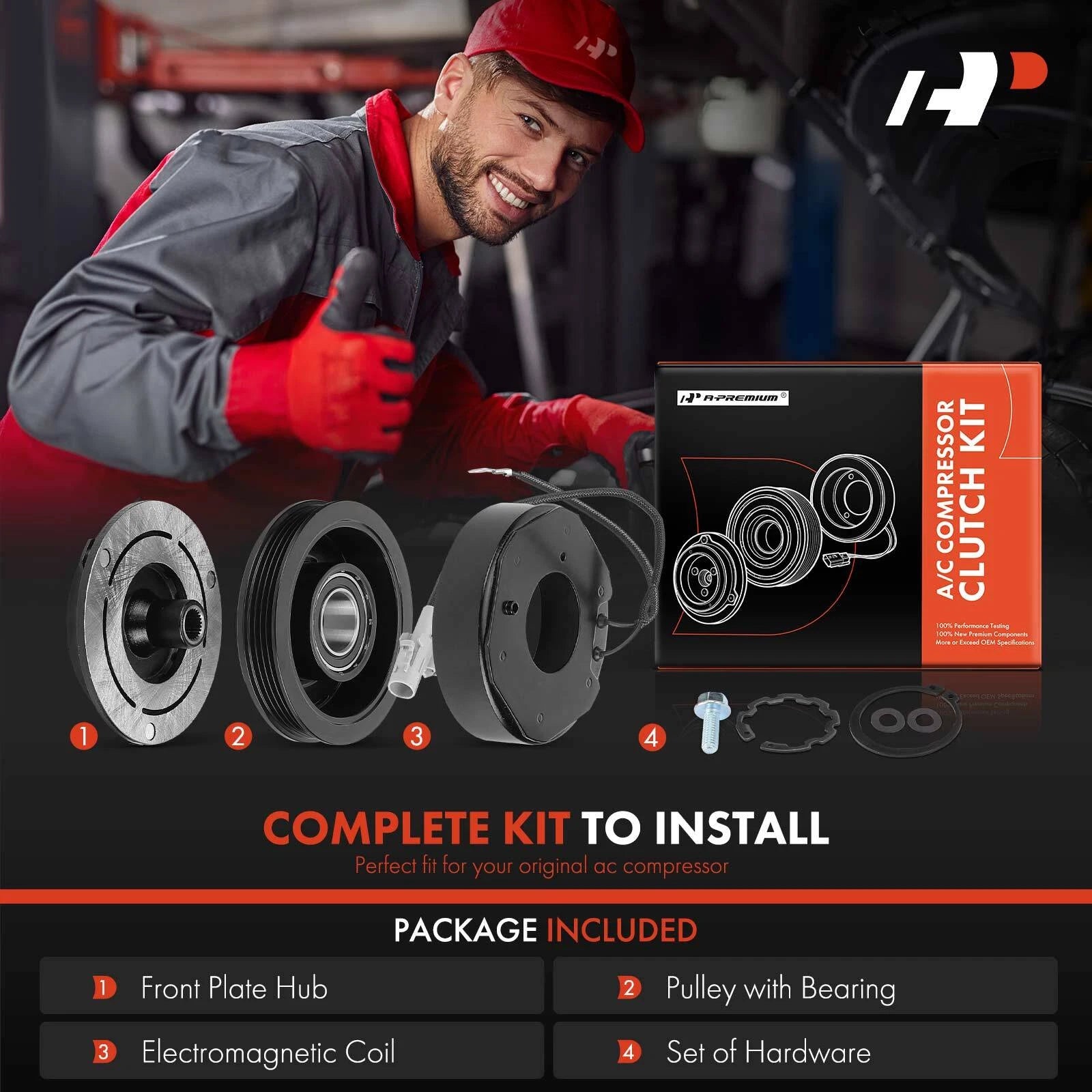 A/C Compressor Clutch Kit for Toyota Tundra T100 (1995â2004)