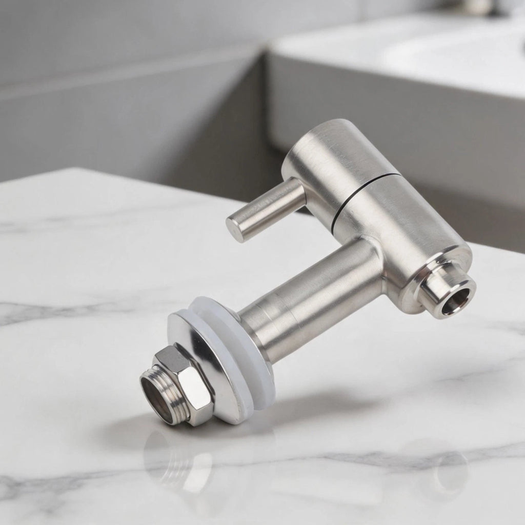 Stainless Steel Beer Keg Tap with Mesh Filter & Silicone Seal