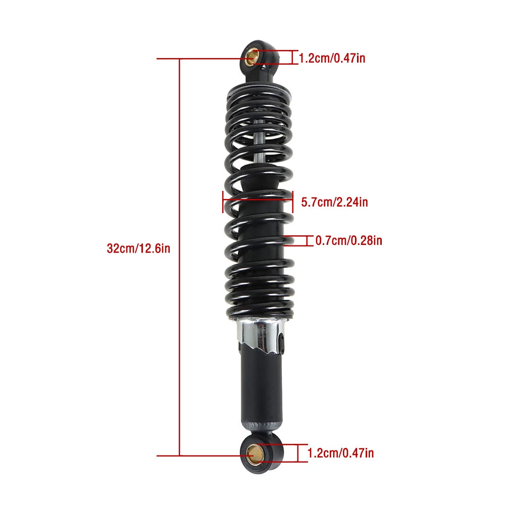 Set of 2 Rear Shocks for Sportster XL883 1200 72 48 (1979–2012) 12.5"