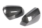 Carbon Style Side Wing Mirror Caps Covers for Audi Q2 GA and Q3 F3 (2016-2025)