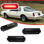 Smoked Red LED Rear Bumper Side Marker Lights for Chevy Monte Carlo SS (1981–1988)