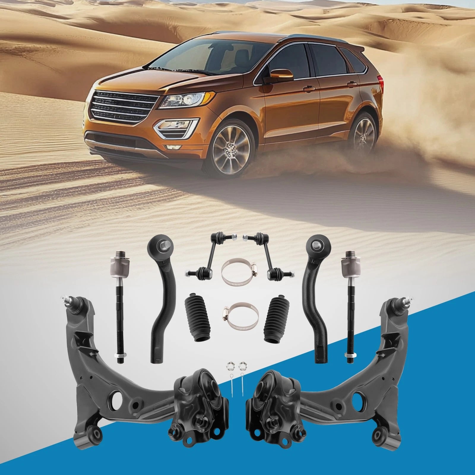Suspension Kit Front Struts w/Control Arms for Ford Edge (2011-2014)