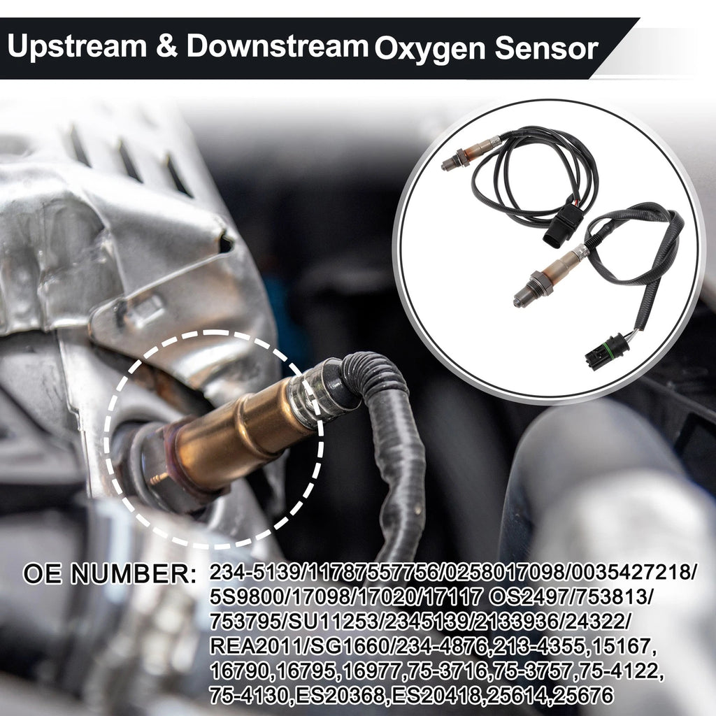 Upstream & Downstream Oxygen Sensor for BMW 128i L6 3.0L (2013-2018) 234-5139